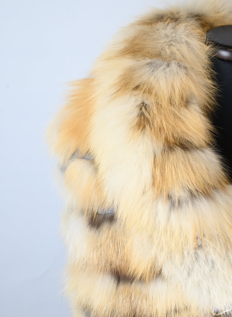 Who*s Who Gilet di pelliccia volpe beige - Tg.