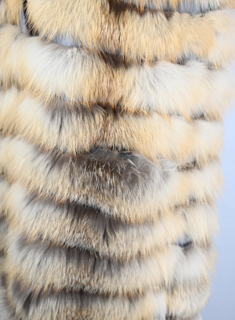 Who*s Who Gilet di pelliccia volpe beige - Tg.