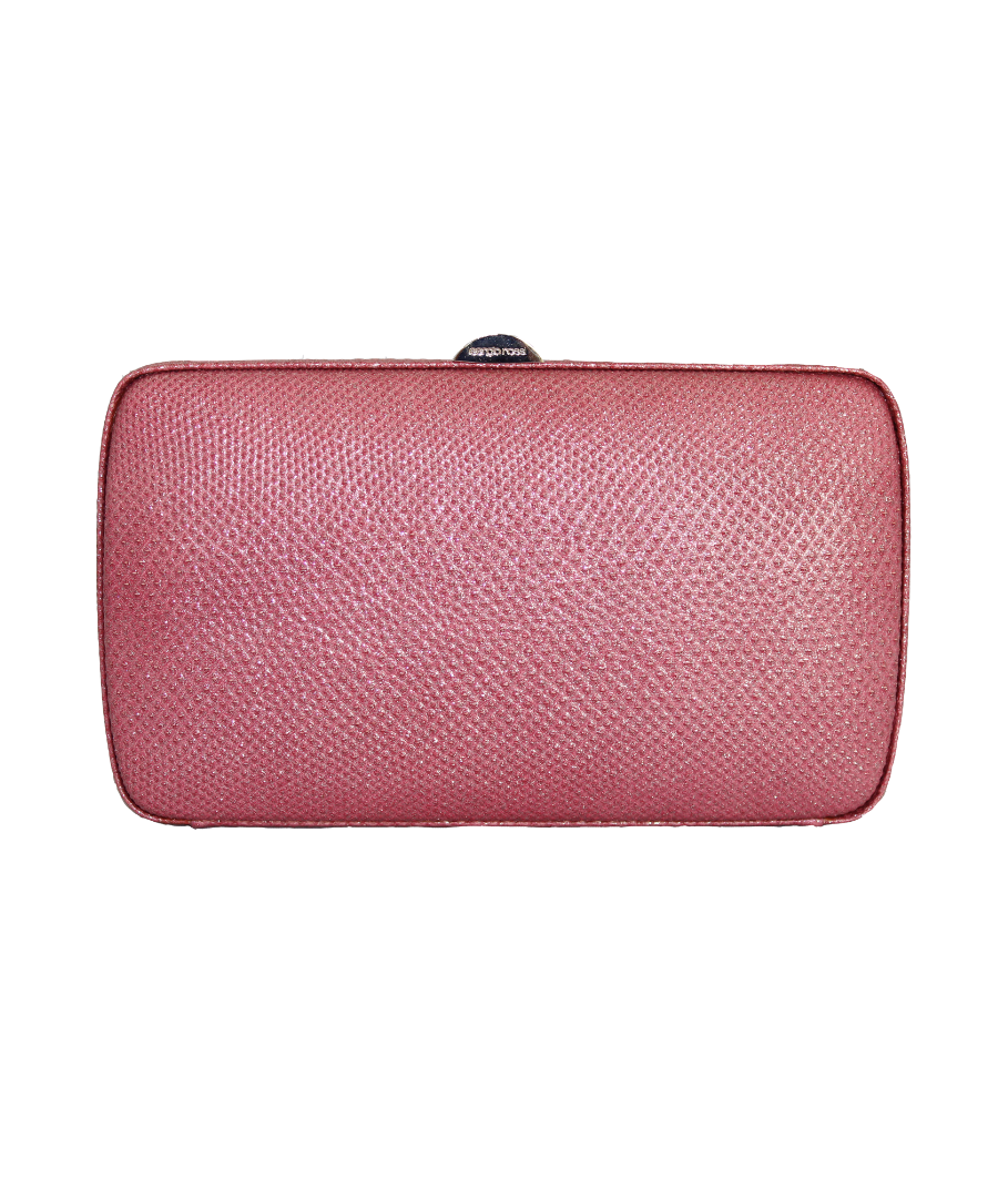 Sergio Rossi Pochette rosa in lurex rigida -  lesleyluxuryvintage