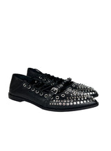 Load image into Gallery viewer, Alexander McQueen Ballerine in pelle nera con studs - N. 38
