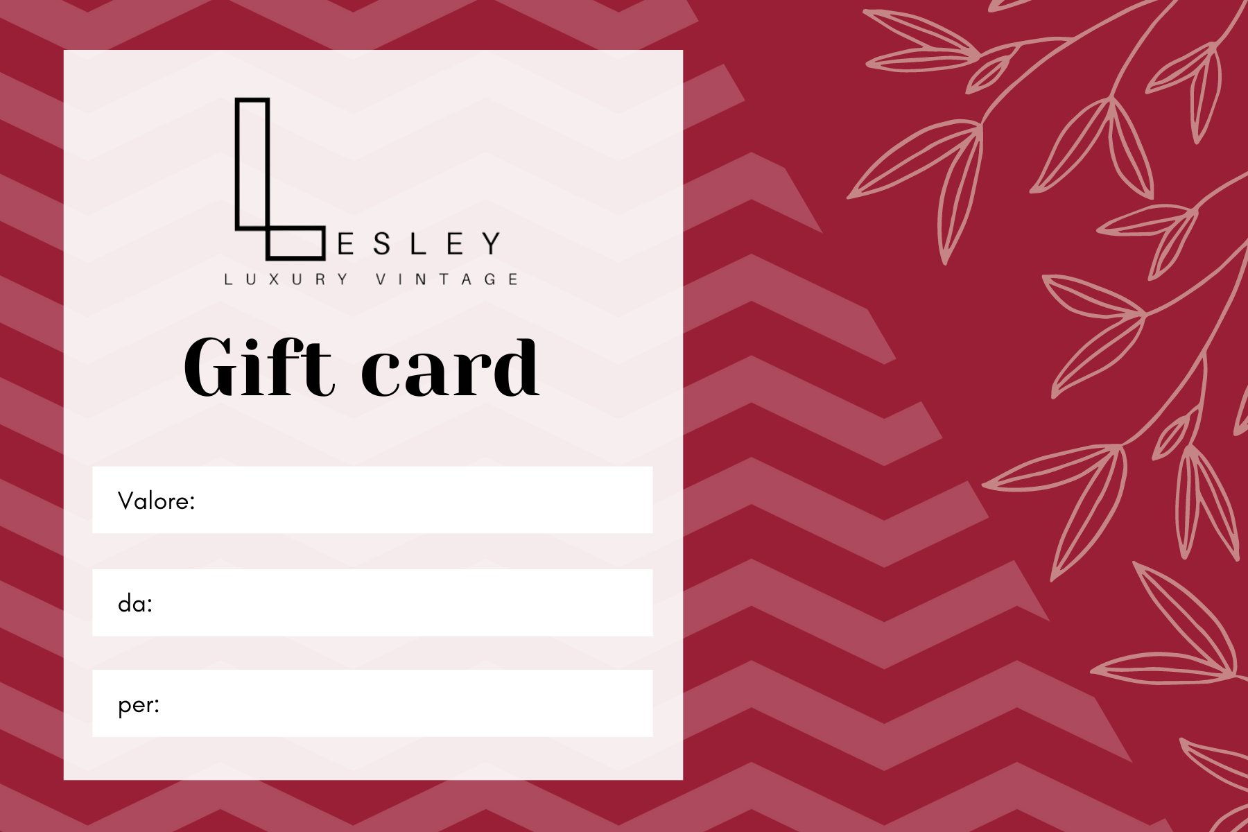 Lesley Luxury Vintage Gift Card -  lesleyluxuryvintage