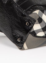 Carica l&#39;immagine nel visualizzatore di Gallery, Burberry Tote Bag Victoria Nova in canvas check grigio
