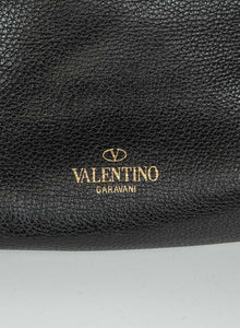 Valentino Shopper in pelle nera con frange