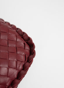Bottega Veneta Borsa Hobo in pelle ciliegia