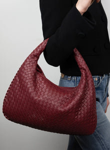 Bottega Veneta Borsa Hobo in pelle ciliegia
