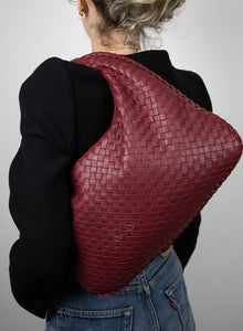 Bottega Veneta Borsa Hobo in pelle ciliegia
