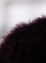 Carica l&#39;immagine nel visualizzatore di Gallery, Yves Salomon Pelliccia marabou prugna - Tg. 42
