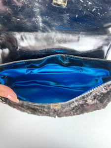 Fendi Borsa a spalla Chef in pelliccia marrone