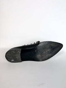 Alexander McQueen Ballerine in pelle nera con studs - N. 38