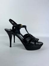 Carica l&#39;immagine nel visualizzatore di Gallery, Yves Saint Laurent Sandali Tribute in pelle nera - N. 41
