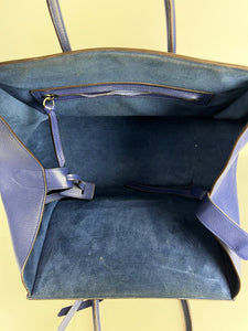 Celine Borsa Phantom Luggage in pelle blu