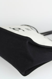 Chanel Shopper 5x5 in tessuto bianco e nero