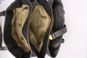 Bottega Veneta Borsa Roma in pelle intrecciata grigia