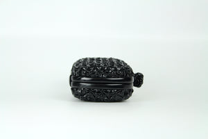 Bottega Veneta Pochette Knot in vernice nera