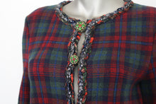Load image into Gallery viewer, Chanel Giacca fantasia tartan in cachemire - Tg. 42 -  lesleyluxuryvintage
