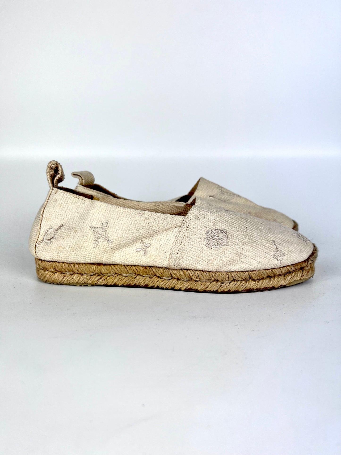 Hermès Espadrilles in ivory canvas - N. 36