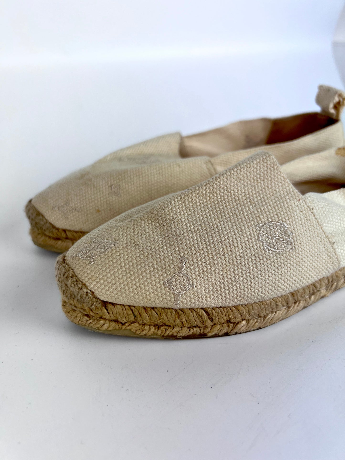 Hermès Espadrilles in ivory canvas - N. 36