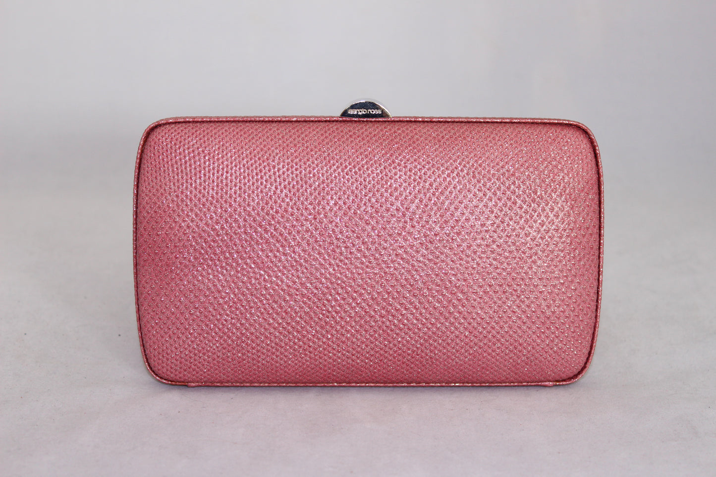 Sergio Rossi Pochette rosa in lurex rigida -  lesleyluxuryvintage