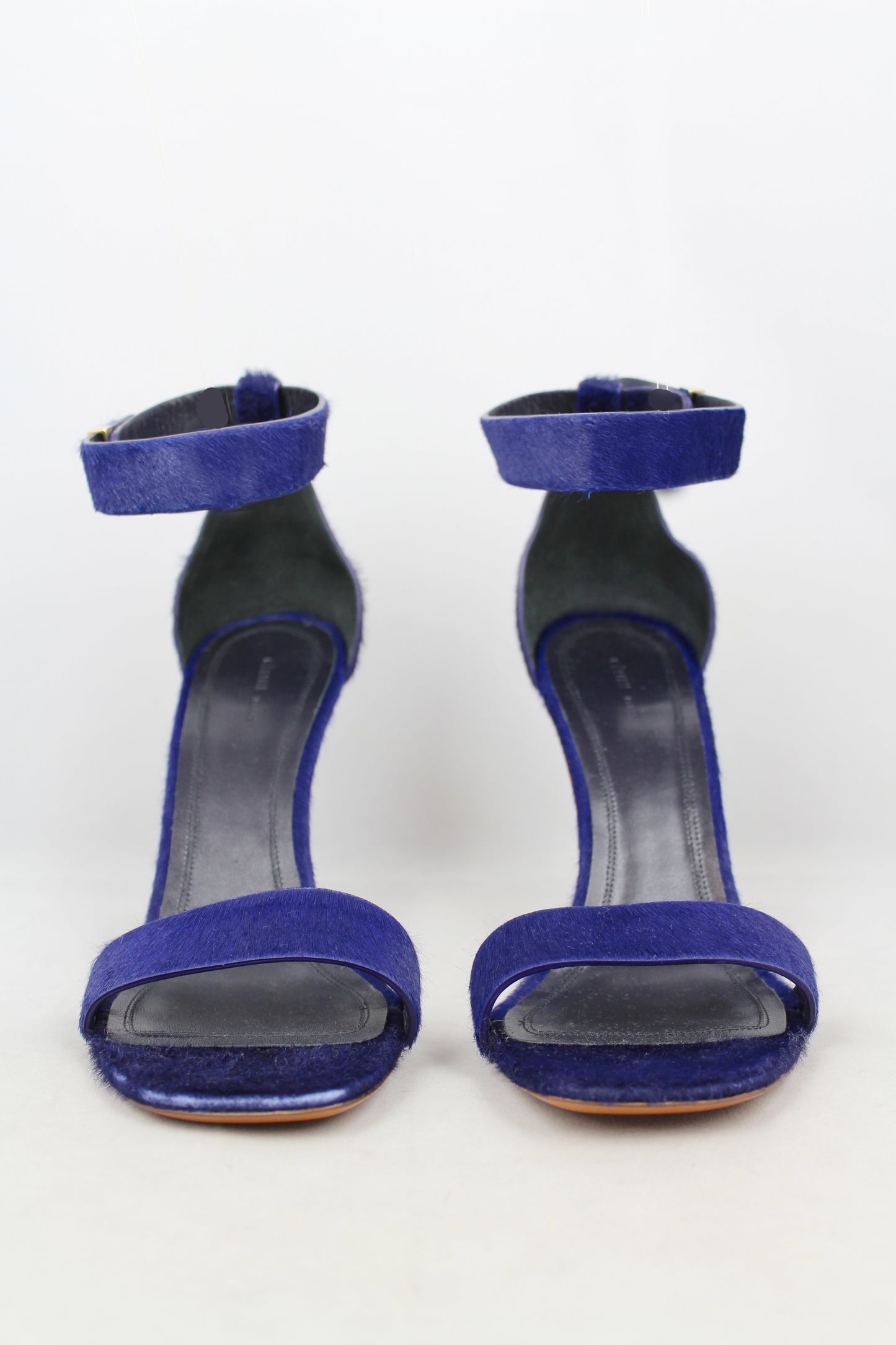 Celine Blue ponyskin heeled sandals with strap - N. 40