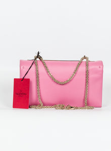 Valentino Borsina Va Va Voom in pelle Rosa con studs