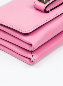 Valentino Borsina Va Va Voom in pelle Rosa con studs