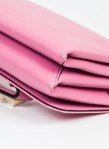 Valentino Borsina Va Va Voom in pelle Rosa con studs
