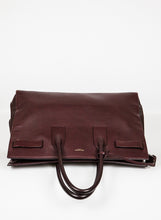 Carica l&#39;immagine nel visualizzatore di Gallery, Saint Laurent Borsa Sac de jour Large in pelle color prugna

