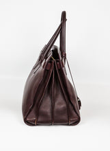 Carica l&#39;immagine nel visualizzatore di Gallery, Saint Laurent Borsa Sac de jour Large in pelle color prugna

