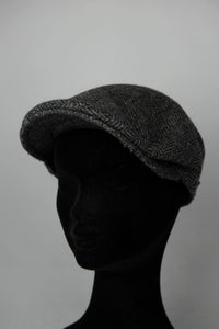 Borsalino Cappello coppola in lana grigio spinato -  lesleyluxuryvintage