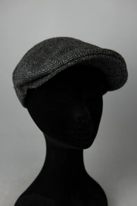 Borsalino Cappello coppola in lana grigio spinato -  lesleyluxuryvintage