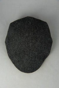 Borsalino Cappello coppola in lana grigio spinato -  lesleyluxuryvintage