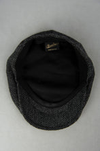 Carica l&#39;immagine nel visualizzatore di Gallery, Borsalino Cappello coppola in lana grigio spinato -  lesleyluxuryvintage
