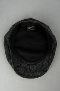 Borsalino Cappello coppola in lana grigio spinato -  lesleyluxuryvintage