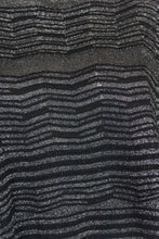 Load image into Gallery viewer, M MISSONI Blusa a poncho corto in lurex nero e argento - Tg. U
