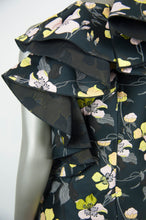 Load image into Gallery viewer, Giambattista Valli Abito nero con fantasia fiori gialli e rosa - Tg. 44 -  lesleyluxuryvintage

