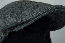 Load image into Gallery viewer, Borsalino Cappello coppola in lana grigio spinato -  lesleyluxuryvintage

