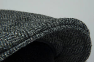 Borsalino Cappello coppola in lana grigio spinato -  lesleyluxuryvintage