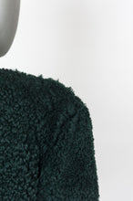 Carica l&#39;immagine nel visualizzatore di Gallery, Celine Montone lungo verde muschio con cintura - Tg. 40 -  lesleyluxuryvintage
